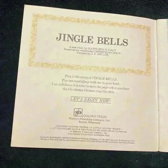 Vintage 1976 Jingle Bells Little Golden Book
7 Inch  Record - Picture 5 of 9